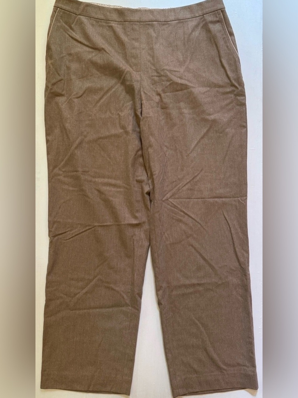 Lafayette 148 New York Pull-On Wool & Cashmere-Blend Pants Women's XXL Oatmeal